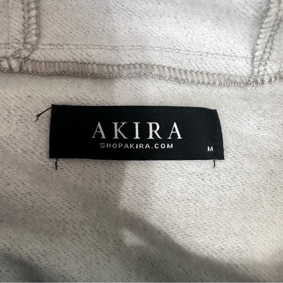 AKIRA THE LAST WORD LACE UP DENIM HOODIE MINI DRESS - Picture 13 of 13